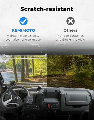 KEMIMOTO Flip Front Windshield for CFMOTO Uforce 1000 1000 XL