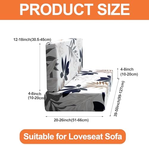 FUANGUI RV Dinette Cushion Covers Stretchable Camper Seats Replacement Washable Furniture Protector