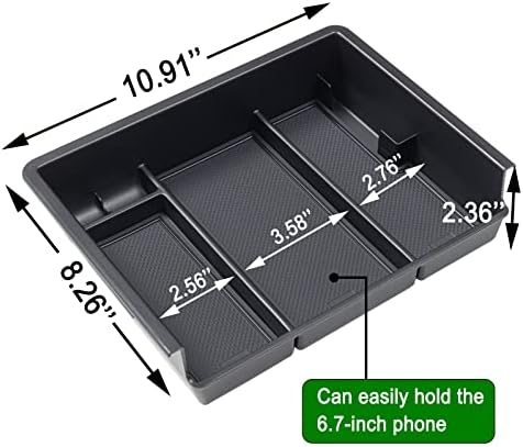 JKCOVER Center Console Organizer for Chevy Silverado GMC Sierra 2014-2018