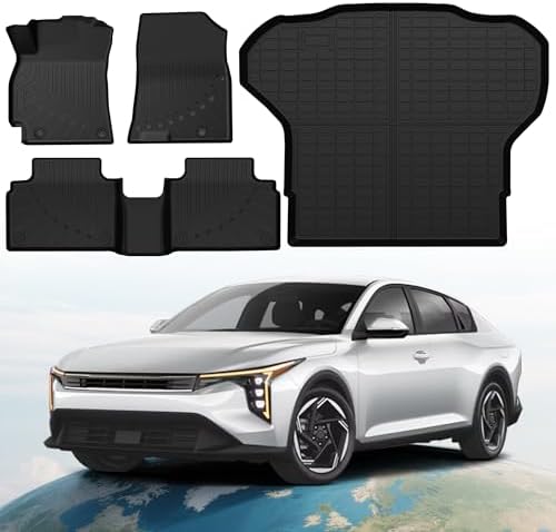 TIEZFUL Floor Mats Set for KIA K4 2025 Black