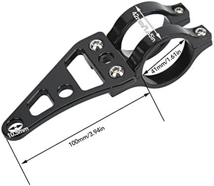 Keenso Fork Headlight Mount Bracket 2 Pcs Aluminum Alloy Holder Clamps