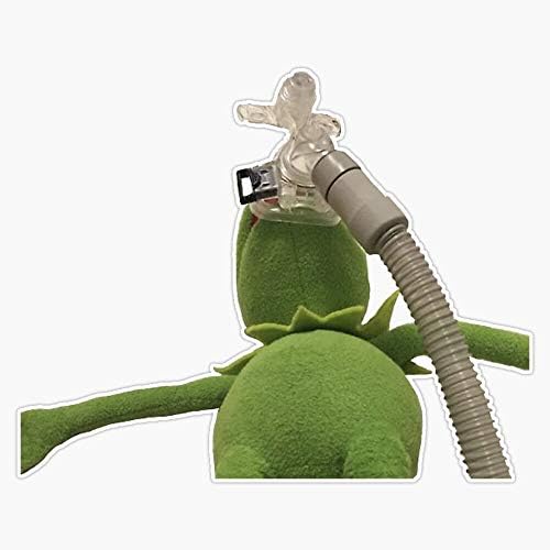Asthma Kermit Vinyl Waterproof Sticker 5 Inch
