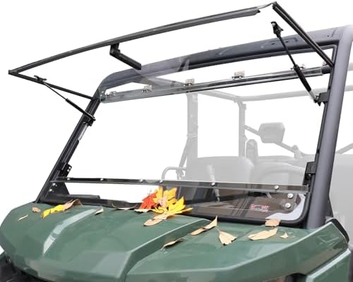 StarknightMT Flip Windshield for Can-Am Defender 2016-2024