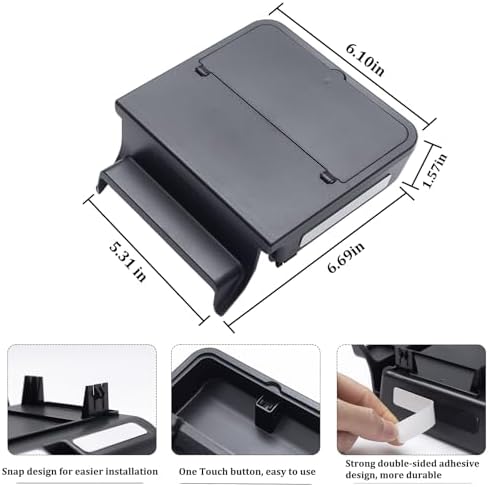 JKCOVER Center Console Hidden Storage Box