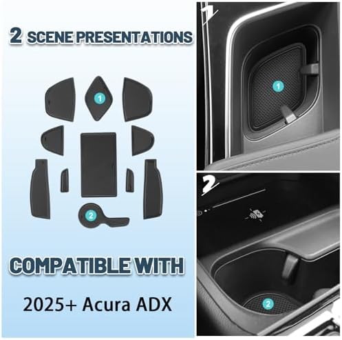 2025 Acura ADX Door Slot Mats 11PCS Set