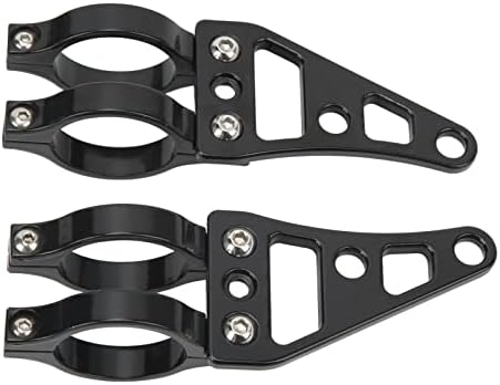 Keenso Fork Headlight Mount Bracket 2 Pcs Aluminum Alloy Holder Clamps