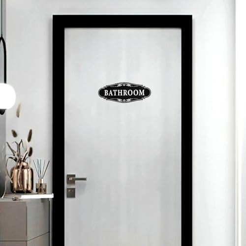 Bathroom Signs Decor 925 X 37 Inch Waterproof Wall Stickers