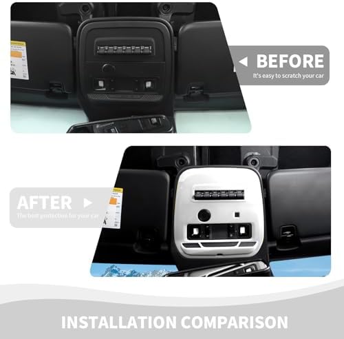 RAZPOY Bronco Front Reading Light Panel Trim Cover - White