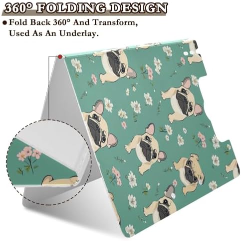 SHJI A4 Double Clip Folder with Cute French Bulldog Design