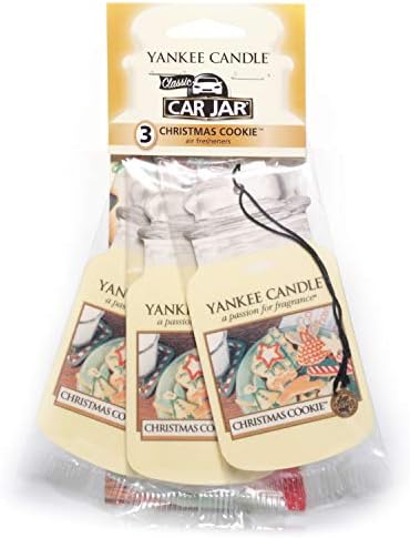 Yankee Candle Paper Car Jar Christmas Cookie Pack of 3