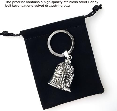 Guardian Bell Motorcycle Keychain for Men - Stylish and Durable