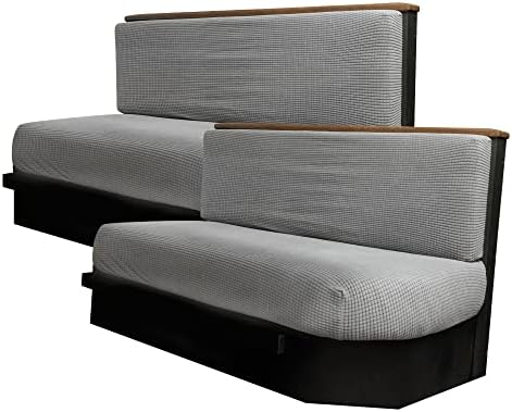 Hudson Comfort RV Dinette Cushion Covers Gray 2 Sets