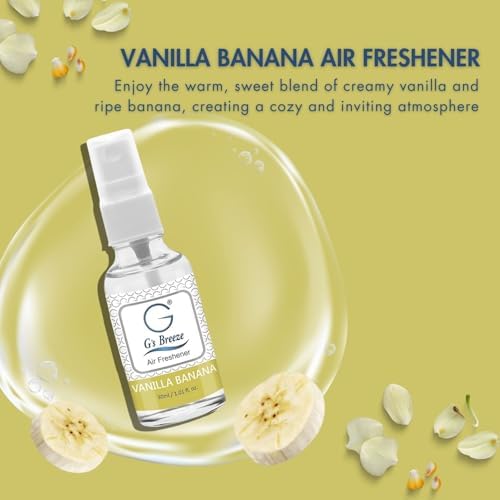 Gs Breeze Vanilla Banana Air Freshener - Sweet Long-Lasting