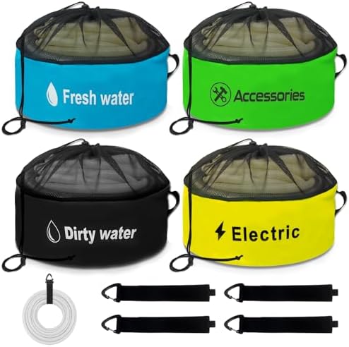 RV Hose Storage Bag Set 4-Pack with Straps