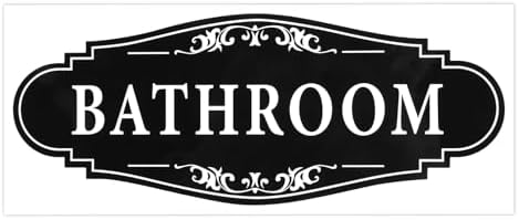 Bathroom Signs Decor 925 X 37 Inch Waterproof Wall Stickers