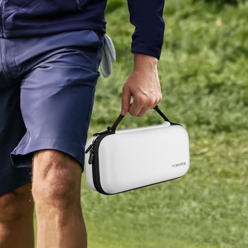 YOREPEK Golf Glove Case with Dividers and Shaper Black