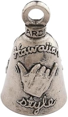 Guardian Bell Hawaiian Style Good Luck Bell with Keyring and Black Velvet Bag