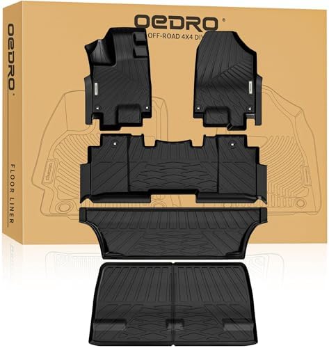 OEDRO Floor Mats for Honda Odyssey 2018-2025 Black