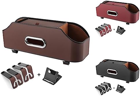 EastVita Car Seat Back Organizer with Cup Holder and Tissue Compartment