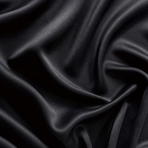 PANELSBURG 80 Inch Floor Length Sliding Curtains Black