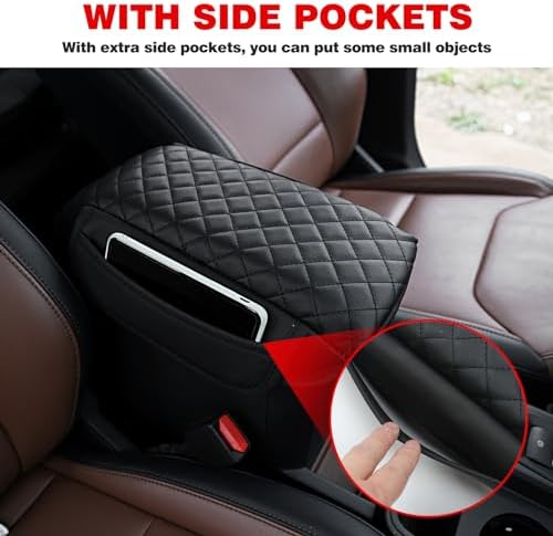 Mabett Center Console Armrest Cover for Ford Maverick 2022-2025 Black