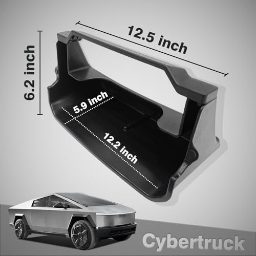 BestEvMod Under LCD Screen Organizer for Tesla Cybertruck 2023 2024 2025