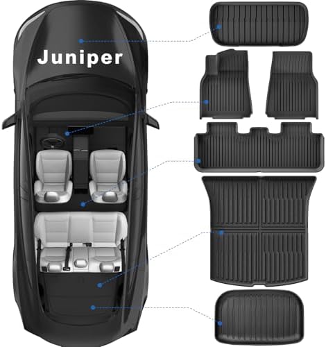 2025 Tesla Model Y Juniper Floor Mats Set of 6