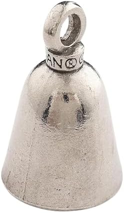 Guardian Bell Plain Good Luck Bell with Keyring and Black Velvet Gift Bag
