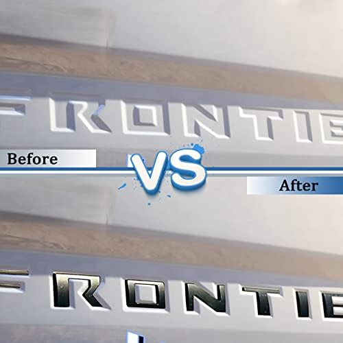 Tailgate Insert Letters for 2022-2024 Frontier with Matte Black 3D Emblems