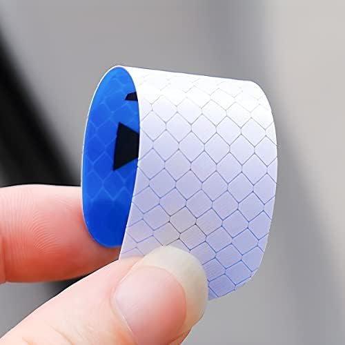 4PCS Blue Reflective Warning Stickers for Car Door