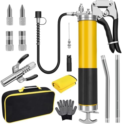 GETLMUL Grease Gun Kit 7000 PSI Heavy Duty