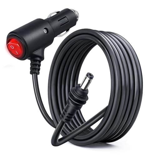 Starlink Mini Power Cable with Switch for Cigarette Lighter 10FT Waterproof 18AWG