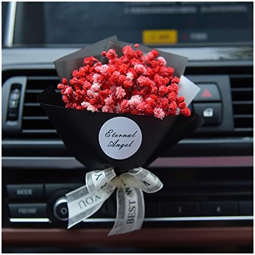 Dried Flower Gypsophila Car Aromatherapy Clip - Black