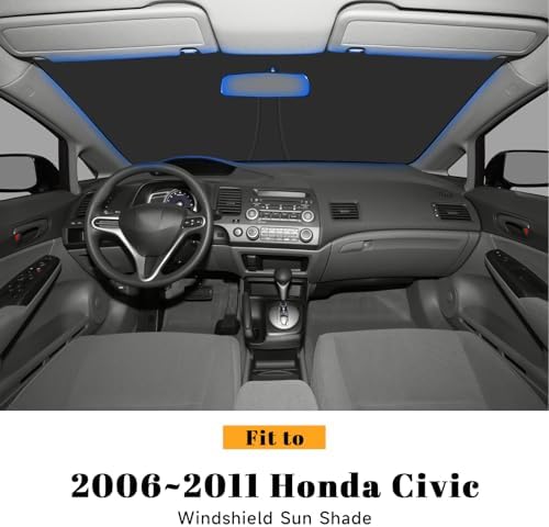 PeakPurit Windshield Sun Shade for Honda 2006-2011 Civic