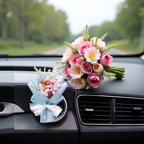 Fresh Flowers Mini Dried Flowers Car Air Vent Clip