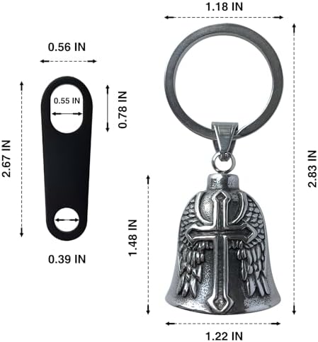 Guardian Bell Motorcycle Keychain for Men