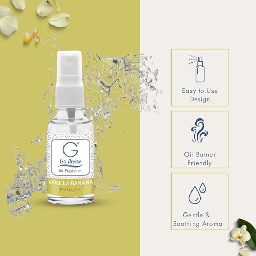 Gs Breeze Vanilla Banana Air Freshener - Sweet Long-Lasting