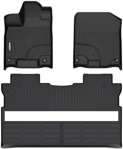 GINOWY Floor Mats for Honda Ridgeline 2017-2025 Black
