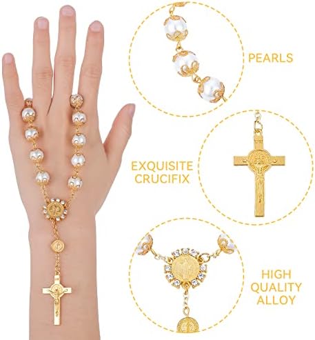 Cobee Car Rosary Set for Rearview Mirror Gold