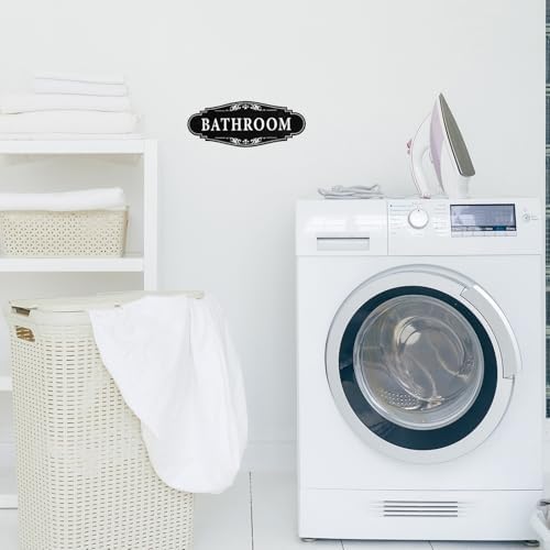 Bathroom Signs Decor 925 X 37 Inch Waterproof Wall Stickers
