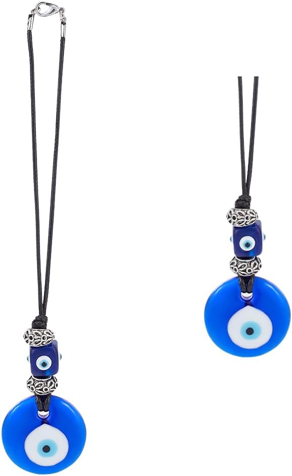 WEBEEDY 2PCS Evil Eye Car Charm Decor
