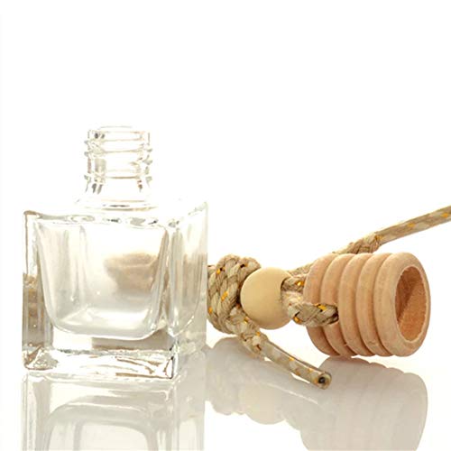 10 Pack Car Hanging Diffuser Empty Glass Bottles Decor