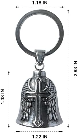 Guardian Bell Motorcycle Keychain for Men - Stylish and Durable