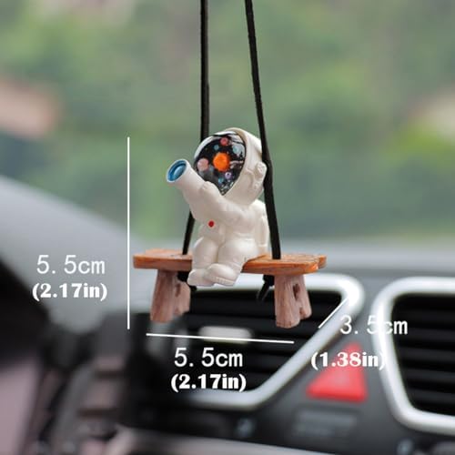 Cute Swinging Astronaut Car Hanging Ornament for Men and Women