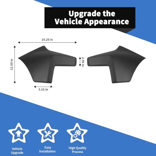 Voodonala Chevy Silverado ZR2 Front Hood Cowl Body Armor Matte Black