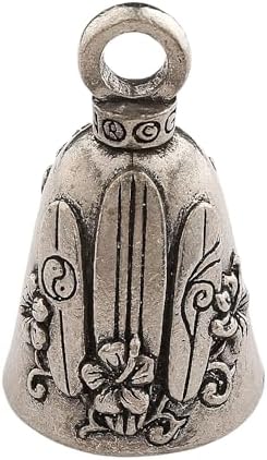Guardian Bell Hawaiian Style Good Luck Bell with Keyring and Black Velvet Bag