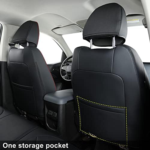 LUCKYMAN CLUB Chevy Colorado Seat Covers Black Red
