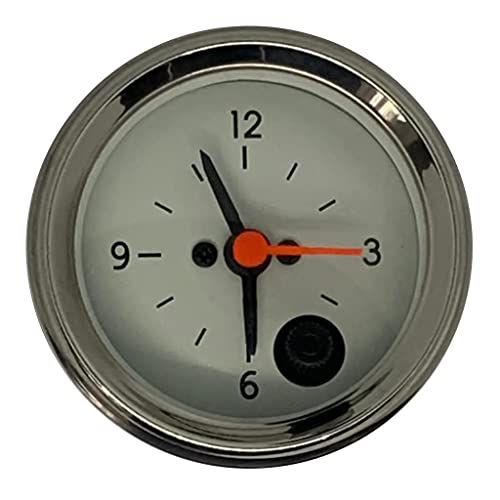 Veethree Clock Chrome White High Precision