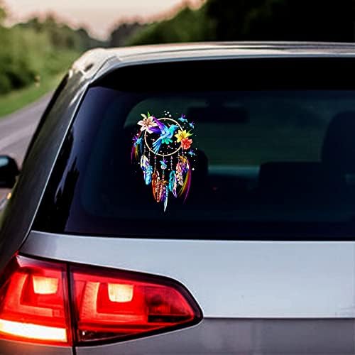 Colorful Dreamcatcher Hummingbird Car Decal