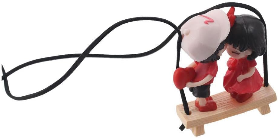 Cute Swinging Couple Car Hanging Pendant
